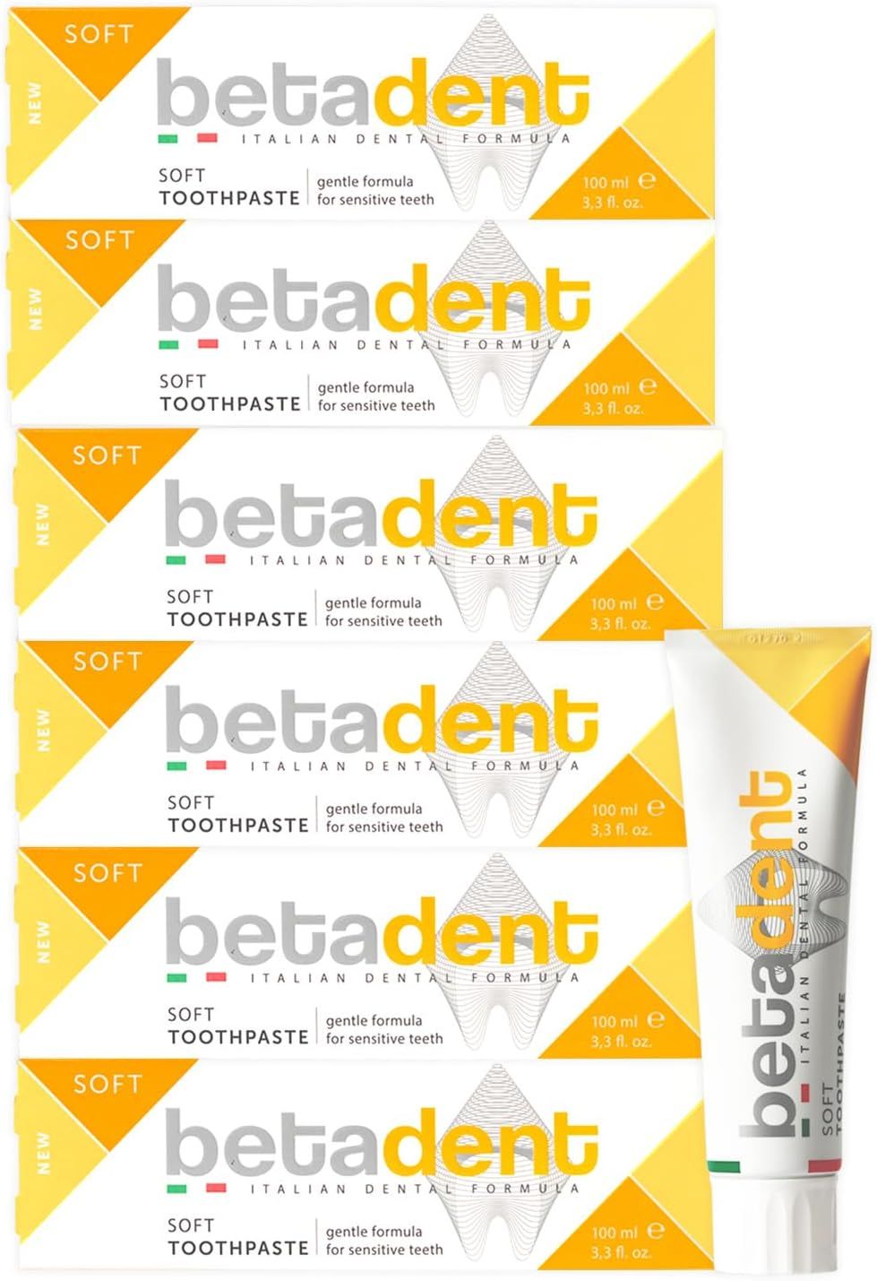 BETADENT - Dentifricio Soft Denti Sensibili Con aloe vera e tea tree o