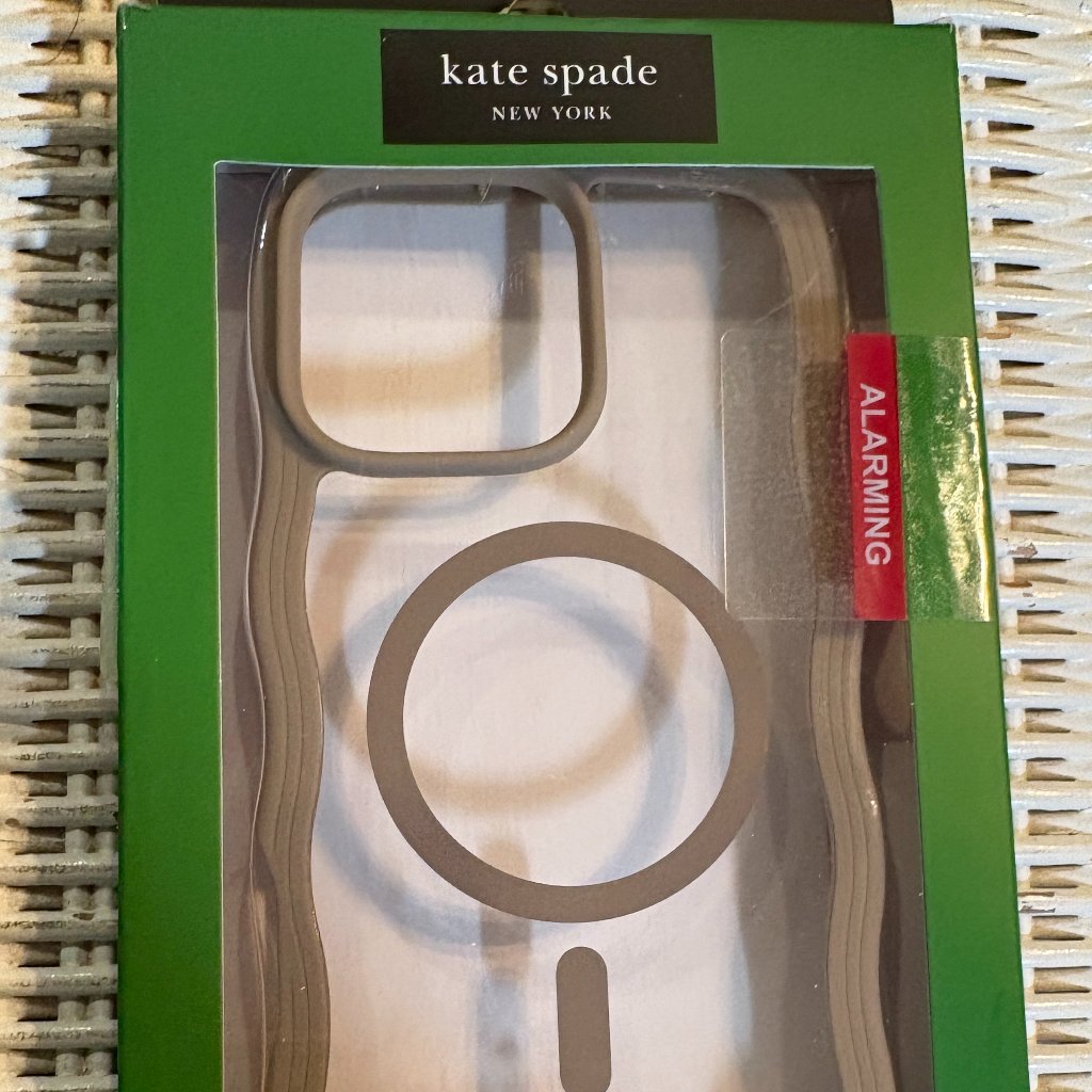 Kate Spade Cell Phones & Accessories | Kate Spade Wavy Iphone 16 Pro Max Cell Phone Case Tan Khaki Magsafe Unisex New | Color: Tan | Size: Os