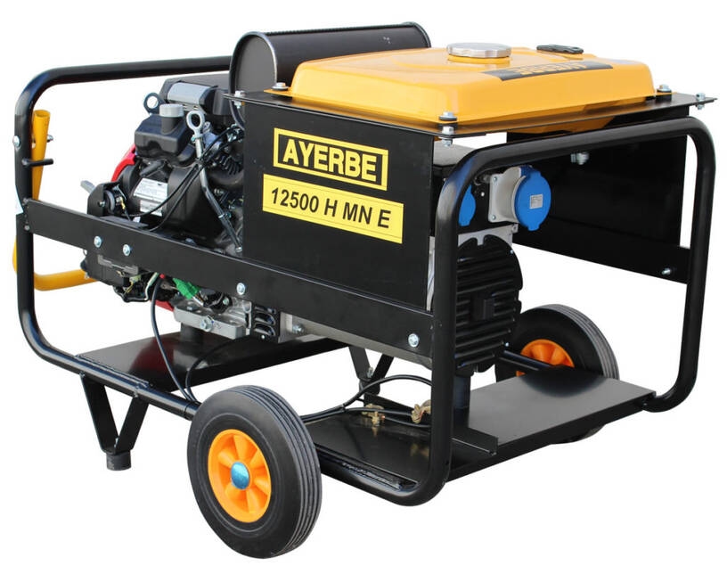MAESTRO FERRETERO Benzingenerator AY-12500 MN mit Elektrostart und Honda Motor Image