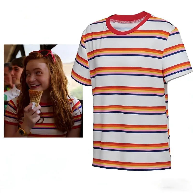 Max Same Style Stranger TV-Serien-inspiriertes Familien-T-Shirt, perfekt für Kinder und Erwachsene, Fans der Serie, Kleidung, Oberteile Image