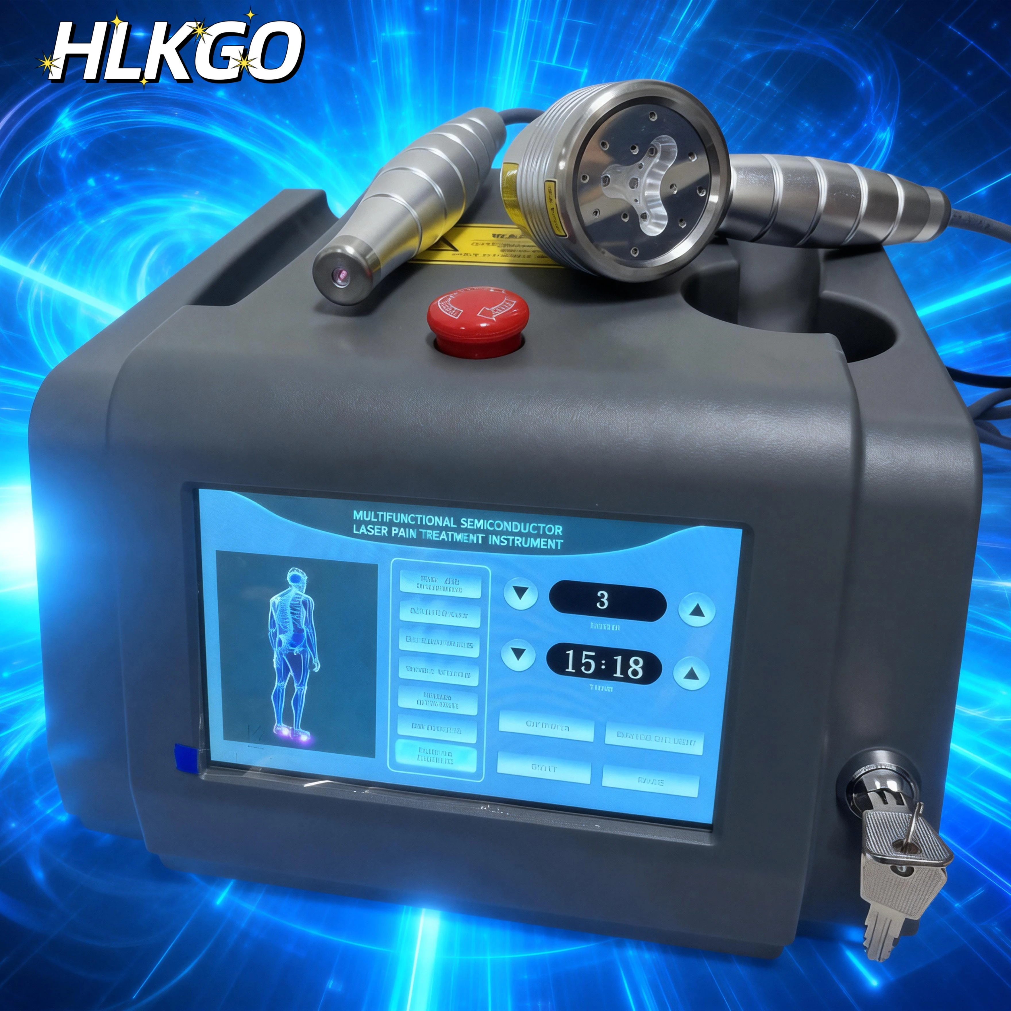 Fortschrittlicher 808nm 650nm Dual-Dioden-Kaltlaser für Chronische Schmerzen Physikalische Therapie Image