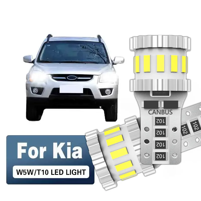 2PCS Für Kia Sportage 1 2 3 Zubehör 1994-2015 2006 2007 2008 2009 2010 2011 LED parkplatz Licht T10 W5W Freiheit Lampe CANbus Image