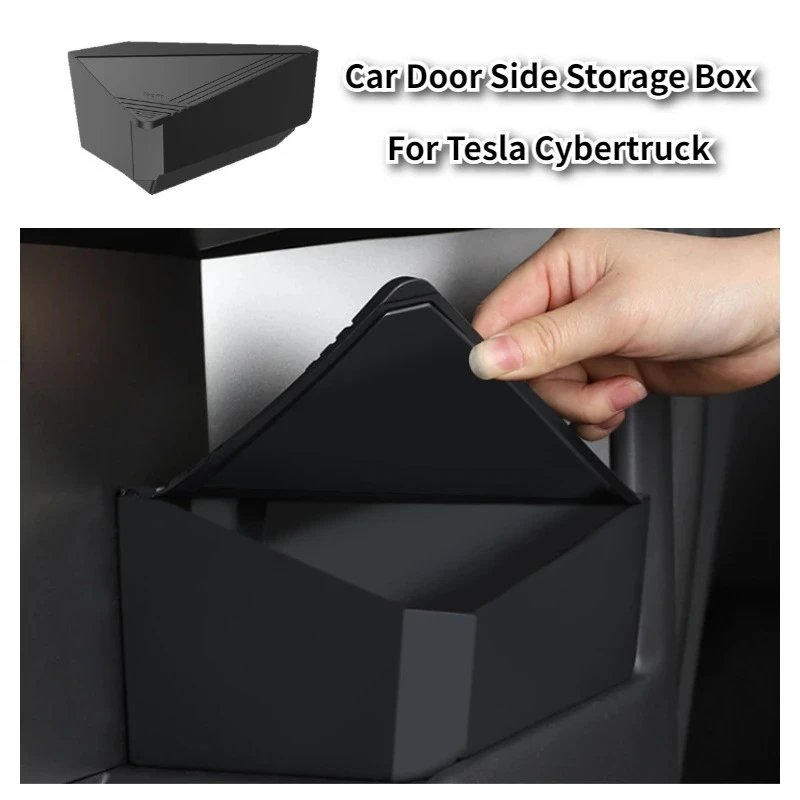 Autotür-Aufbewahrungsbox für Tesla Cybertruck 2024 2025 Multifunktionale Türaufbewahrung Mülleimer Datenschutzbox Auto-Innenausstattung Image