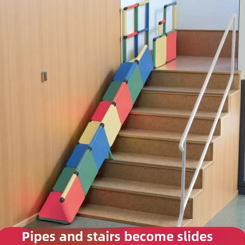 Korridor Rutsche Indoor Kinder Haushalt Treppe Rutsche Rohr Multifunktionale Klettergerüst Baby DIY Rutsche Image