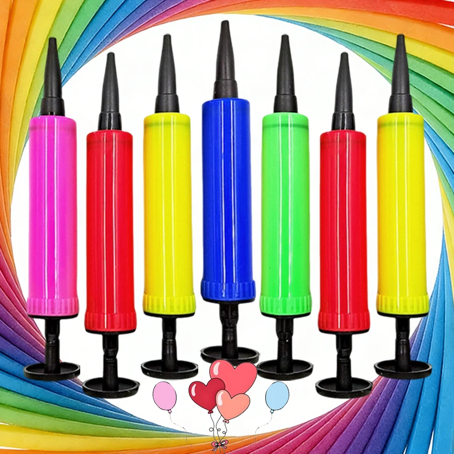 6/12 Stück 17,5cm Manuelle Mini-Plastikballonpumpe für Verschiedene Aufblasbare Ballons Feiertagsparty Ballon-Aufblaszubehör ﻿ Image