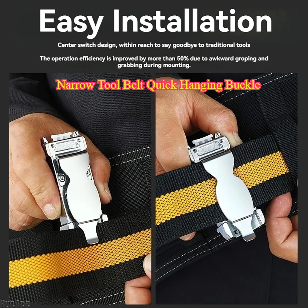 Schmale Werkzeuggürtel-Schnellschnallenschnalle – für Tajima Elektrowerkzeuge, elektrischer Bohrschrauber Image