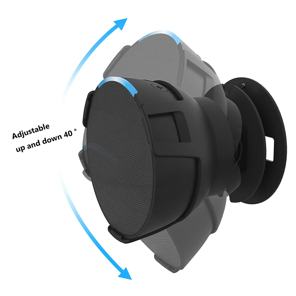 An der Wand montierter intelligenter Lautsprecherhalter verhindert das Herunterfallen des Lautsprecherregals, Heimdekoration, integriertes Kabelmanagement für Echo Pop Image