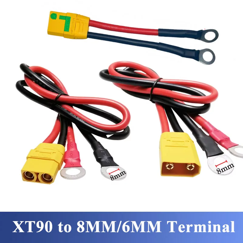 8MM O-Typ auf XT90 Ladekabel Anschlusskabel Anti-Spark XT90S-F/HM/HF auf 6MM Kupferkabel Lithium-Batterie-Controller-Kabel Image