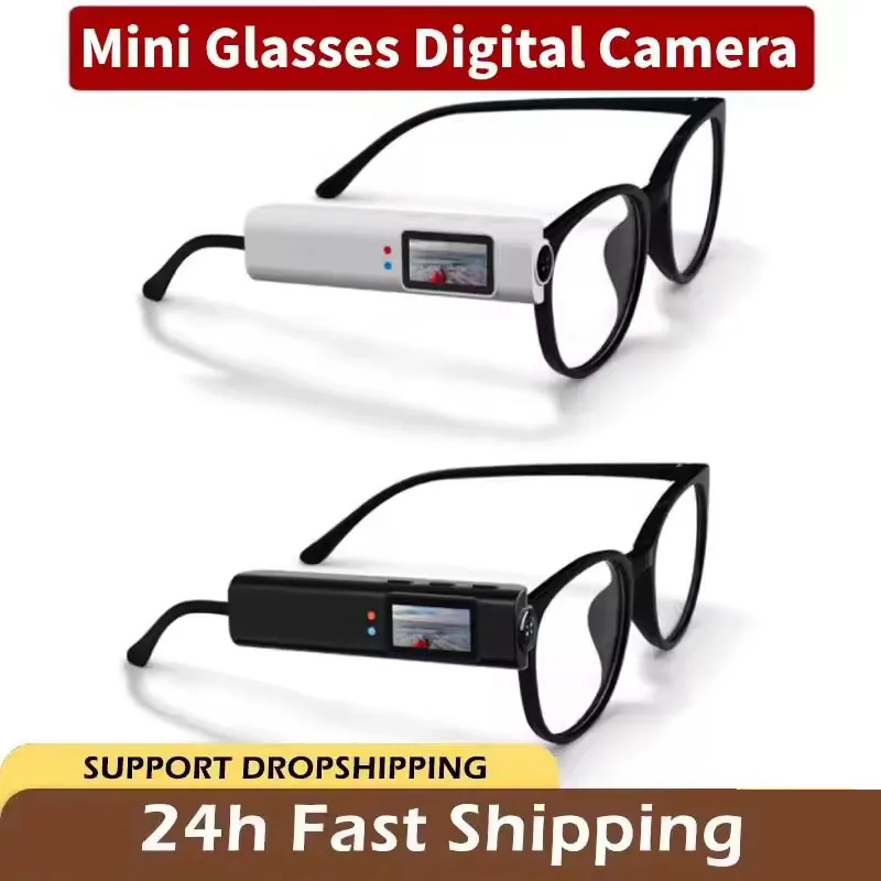 2,7K HD FPV Brillenkamera Tragbarer WiFi-Video-Camcorder 110 ° Weitwinkelobjektiv, Anti-Shake, integrierter Akku, APP-Steuerung, FPV-Kamera Image