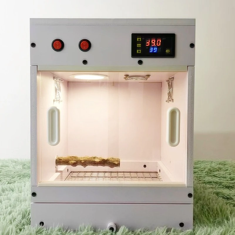 Thermostatischer Papageienkäfig, luxuriöse Temperaturregelung, Vogelnest mit Schubladen, belüften, intelligente warme Papageienbox, Futterbox für Papageien Image