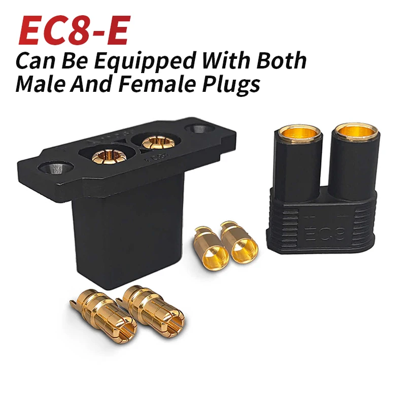 Modell Flugzeug EC8 Bananen Stecker Männlich Weiblich EC8E Panel Kann Hochstrom Schweißen Elektrische Steuerung Batterie Anschluss Joint Image