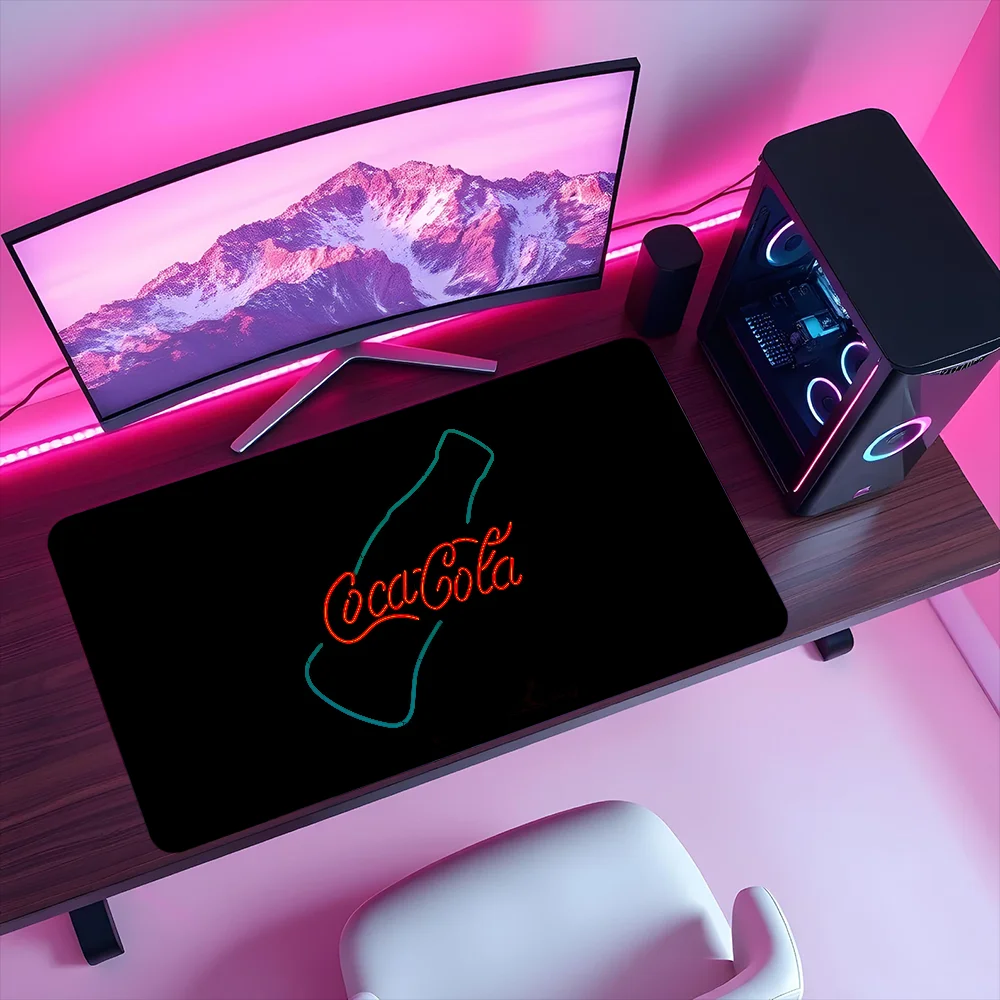Mouse Soda Pad, rutschfest, C-Coca Lockedge, für Büro, Studenten, Cola, Gaming, Getränke, verdicktes großes Schreibkissen, MousePad
