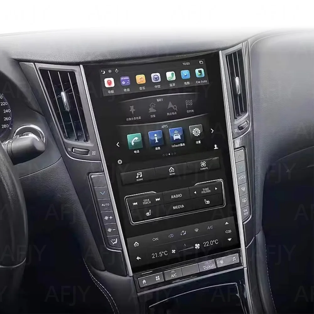 13,6 zoll CarPlay Android AUTO Für Infiniti Q50 Q50S Q60 Q60S 2014-2019 multimedia Auto GPS Navi Radio touch Screen Kopf einheit Image
