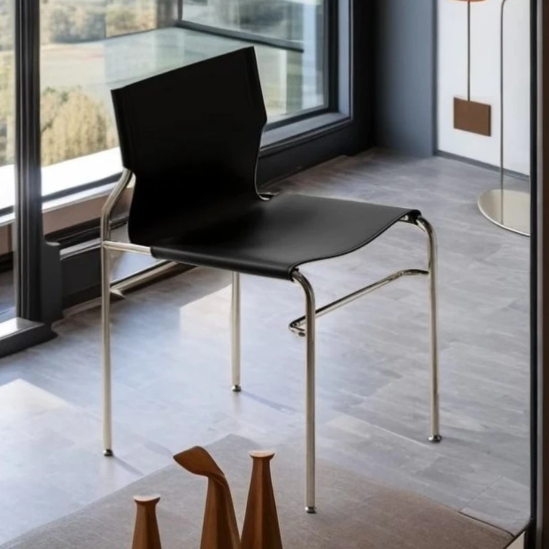 Edelstahl Stuhl Küche Retro Esszimmer Stühle Haushalt Bewegliche Make-Up Hocker Schlafzimmer Dekorativ Ohne Armlehnen Möbel