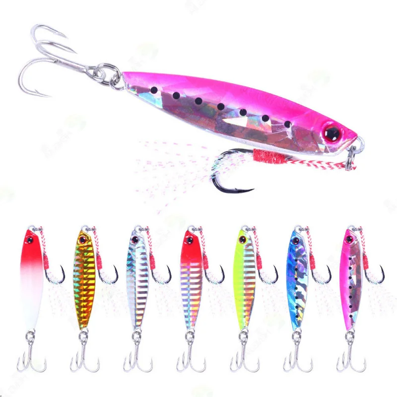 Meeresfischereiköder für Slow Jigging und Weitwürfe, Bionische Eisenplatte für Alle Schwimmschichten, Geeignet für Süß- und Salzwasser, für Barsch und Hecht Image