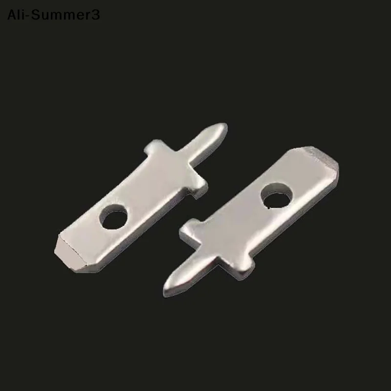 【Sum3】()50 Stück 2025 Neu 2.8 Einsteckfederklemmen PCB-Lötanschlüsse Dicke 0,8mm Einbeinige PCB-Lötbleche Image