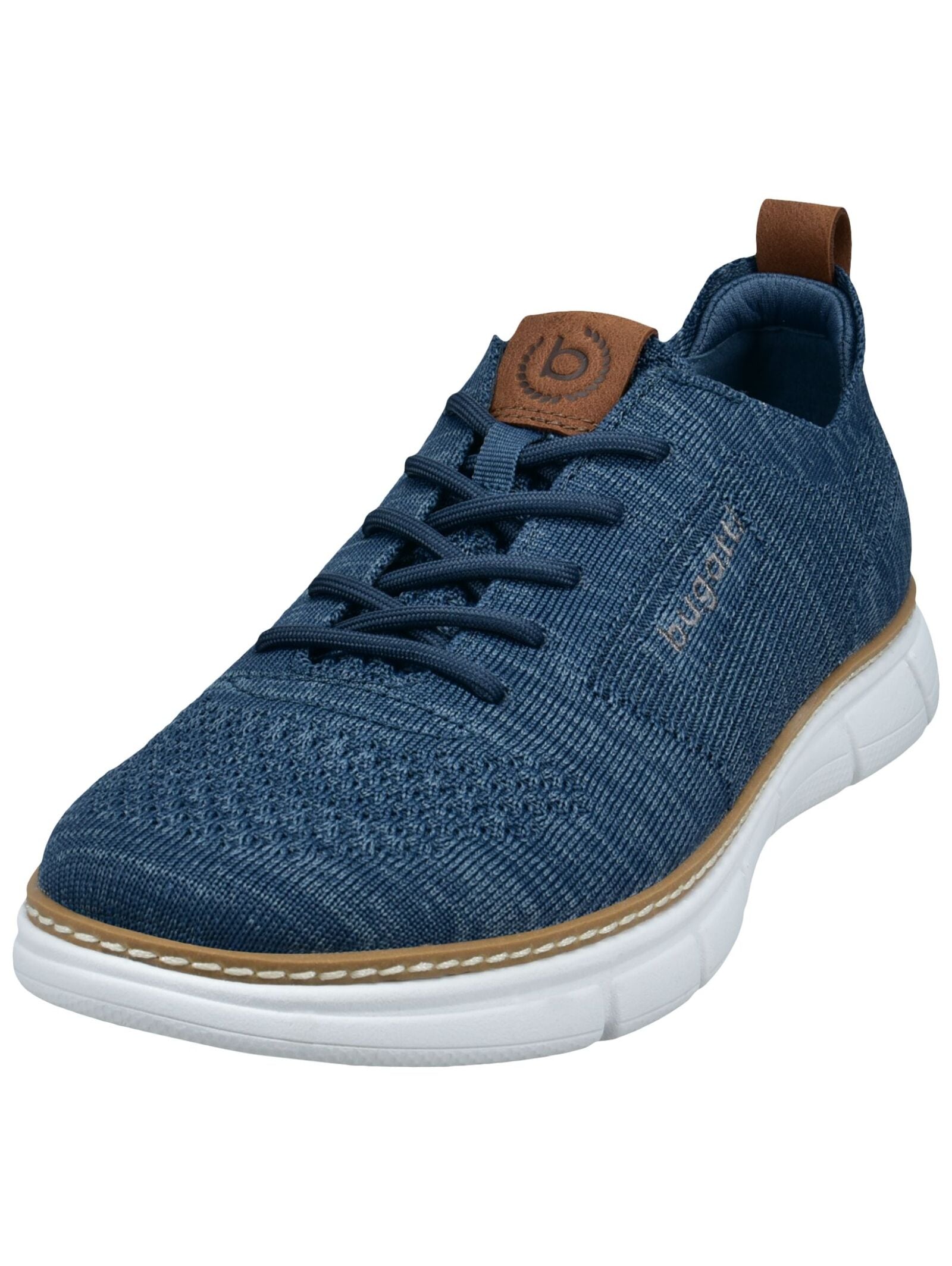 Sneaker BUGATTI "bugatti Sneaker Textil", Herren, Gr. 46, blau, Textil, Schuhe Sneaker