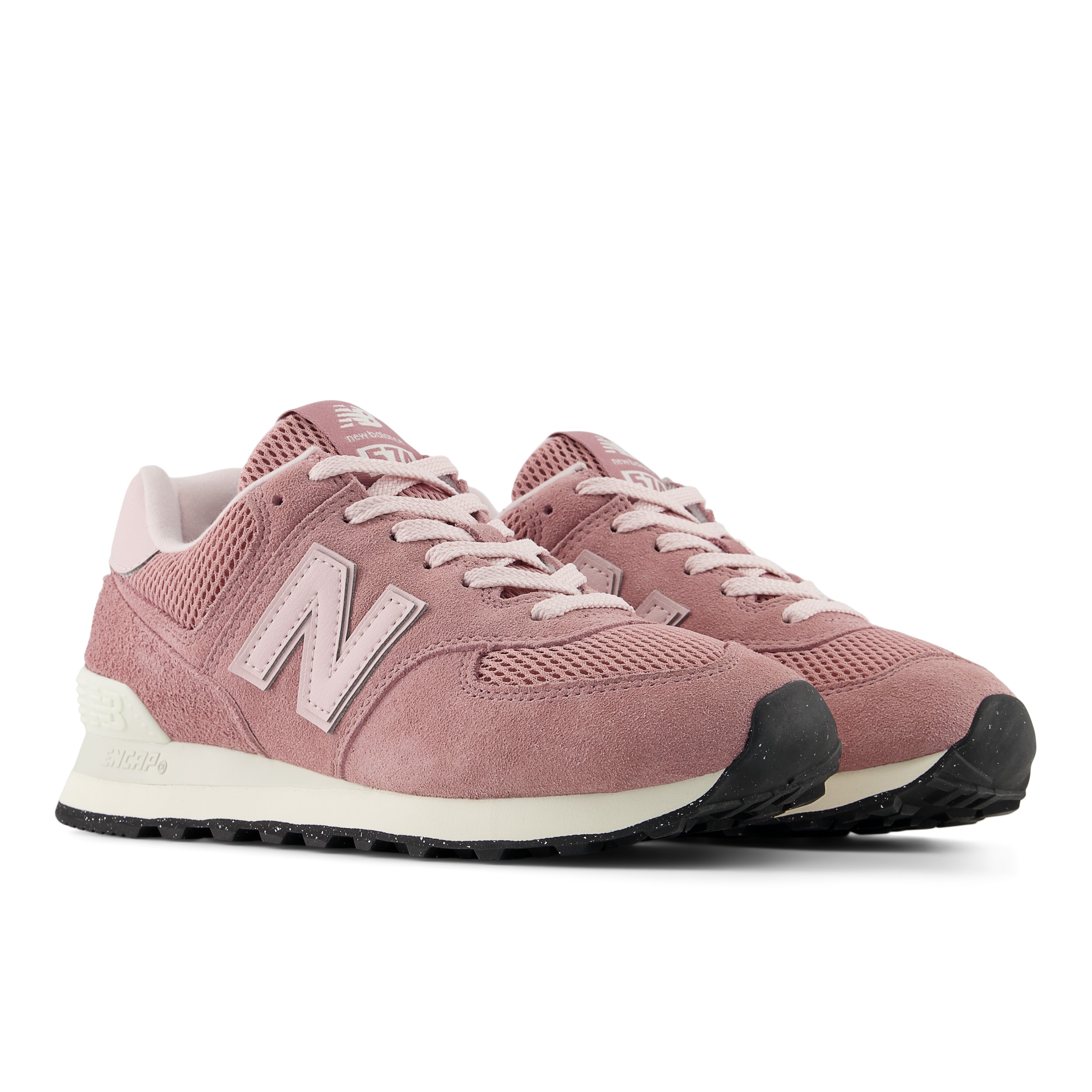Sneaker NEW BALANCE "574", Damen, Gr. 37,5, alpha pink, Leder, Synthetik, Textil, Schuhe Sneaker Image