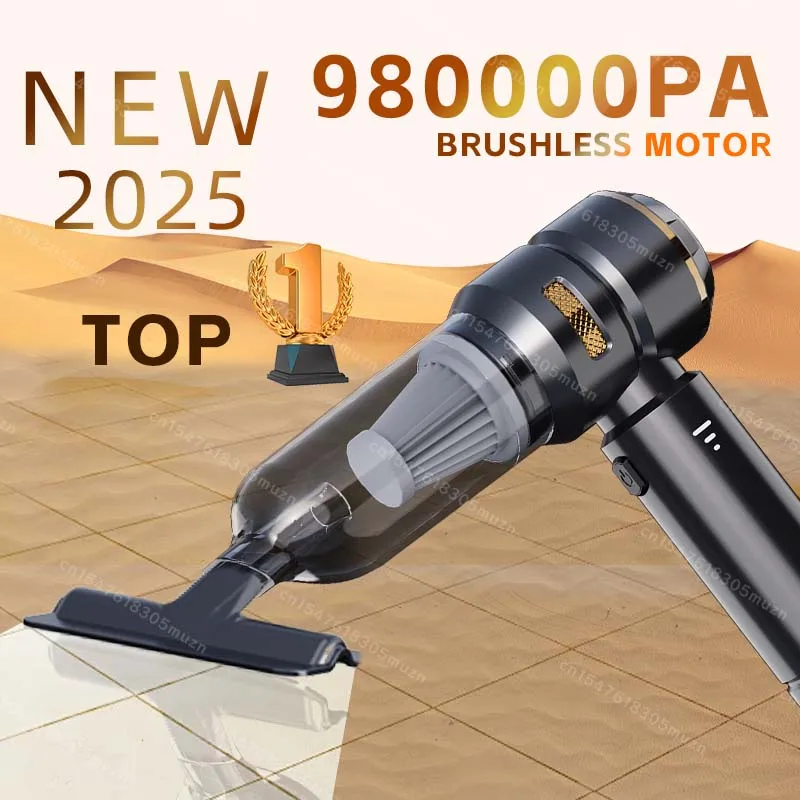 Auto-Staubsauger, leistungsstarker, tragbarer, kabelloser, bürstenloser Motor, Reinigungsmaschine, leistungsstarker Luftstaubsauger für Haushaltsgeräte Image