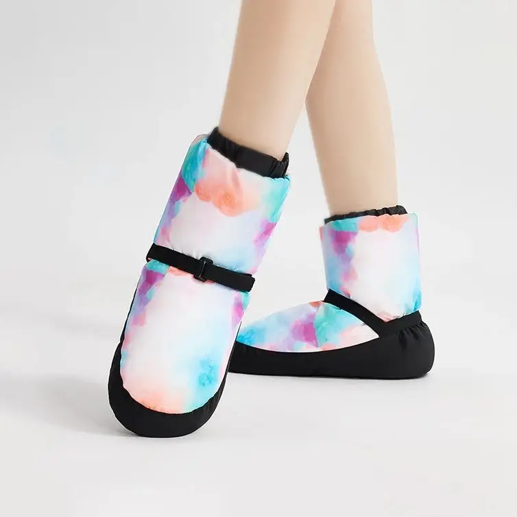 Mädchen Frauen Ballett Stiefel Aufwärmen Tanz Stiefel Winter Ballett Schuhe Thermische Tanz Schuhe Samt Ballett Stiefel Anti Rutsch Verschleiß-beständig