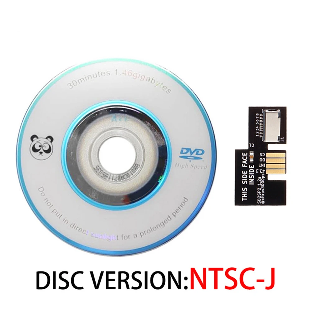 SD2SP2 Adapter mit Disc TF Kartenleser Ersatz + Boot Disc Mini DVD für Nintend Gamecube NTSC Image