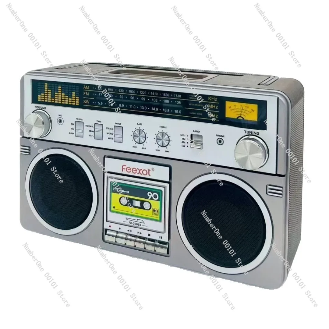 FX-2508B Retro tragbares Bluetooth-Radio, tragbarer Multimedia-Wechselstrom-Bluetooth-Lautsprecher Image