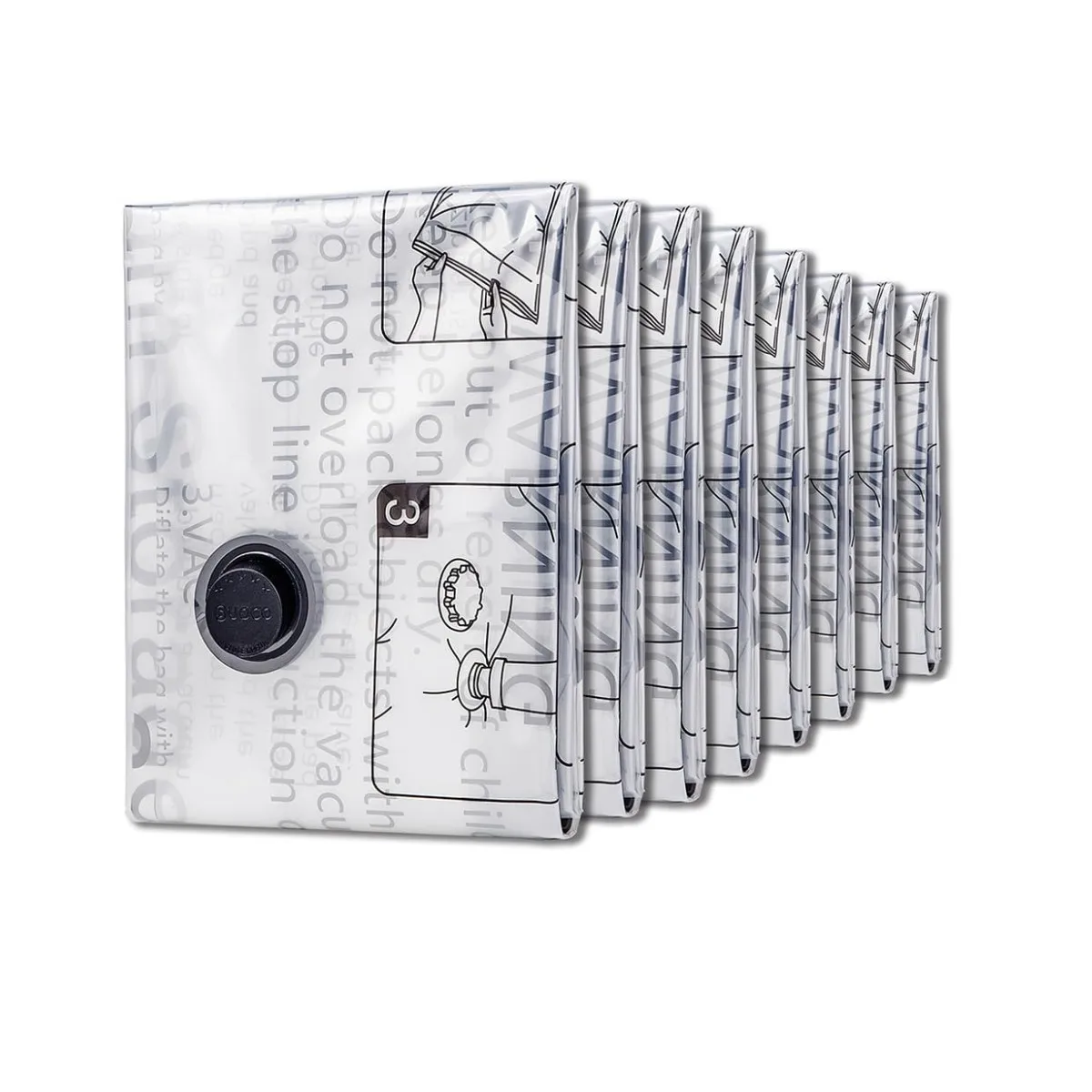 Vakuum-Aufbewahrungsbeutel, Platzsparende Beutel für Bettdecken und Decken, Organizer für Kleidung, Handpumpe Nicht Enthalten, Kleiderschrank-Organizer Image