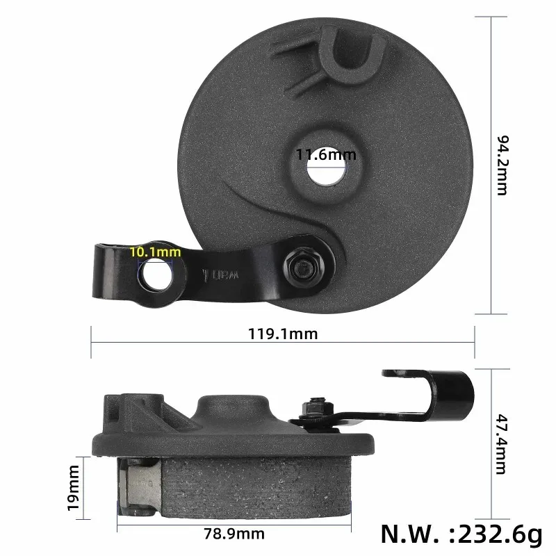【GROSSER AUSVERKAUF】Vorderrad-Trommelbremse für Ninebot Scooter Max G2/G2E Scooter Vorderradbremszubehör Skateboard-Teile Image