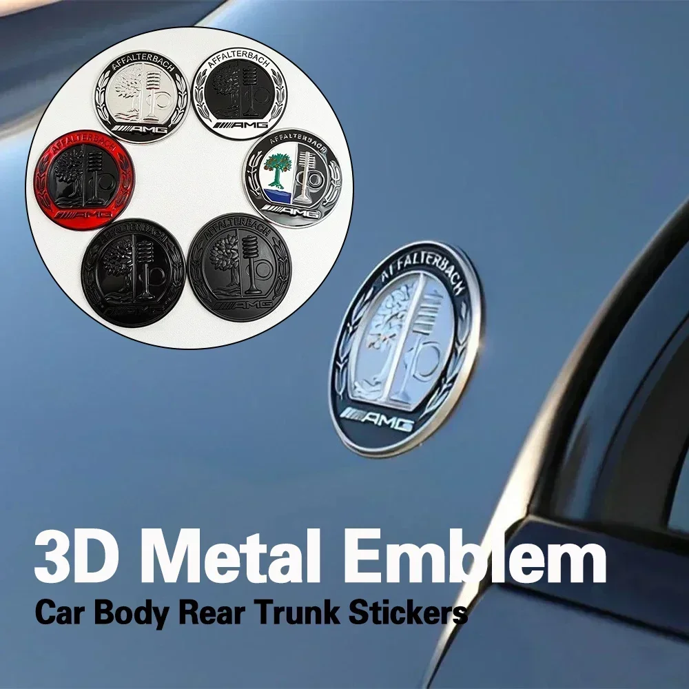3D Auto Metall Heckklappen-Emblem AFFALTERBACH AMG Logo Aufkleber für Mercedes Benz W204 W205 W212 W213 W222 X153 W176 W177 W211 Image