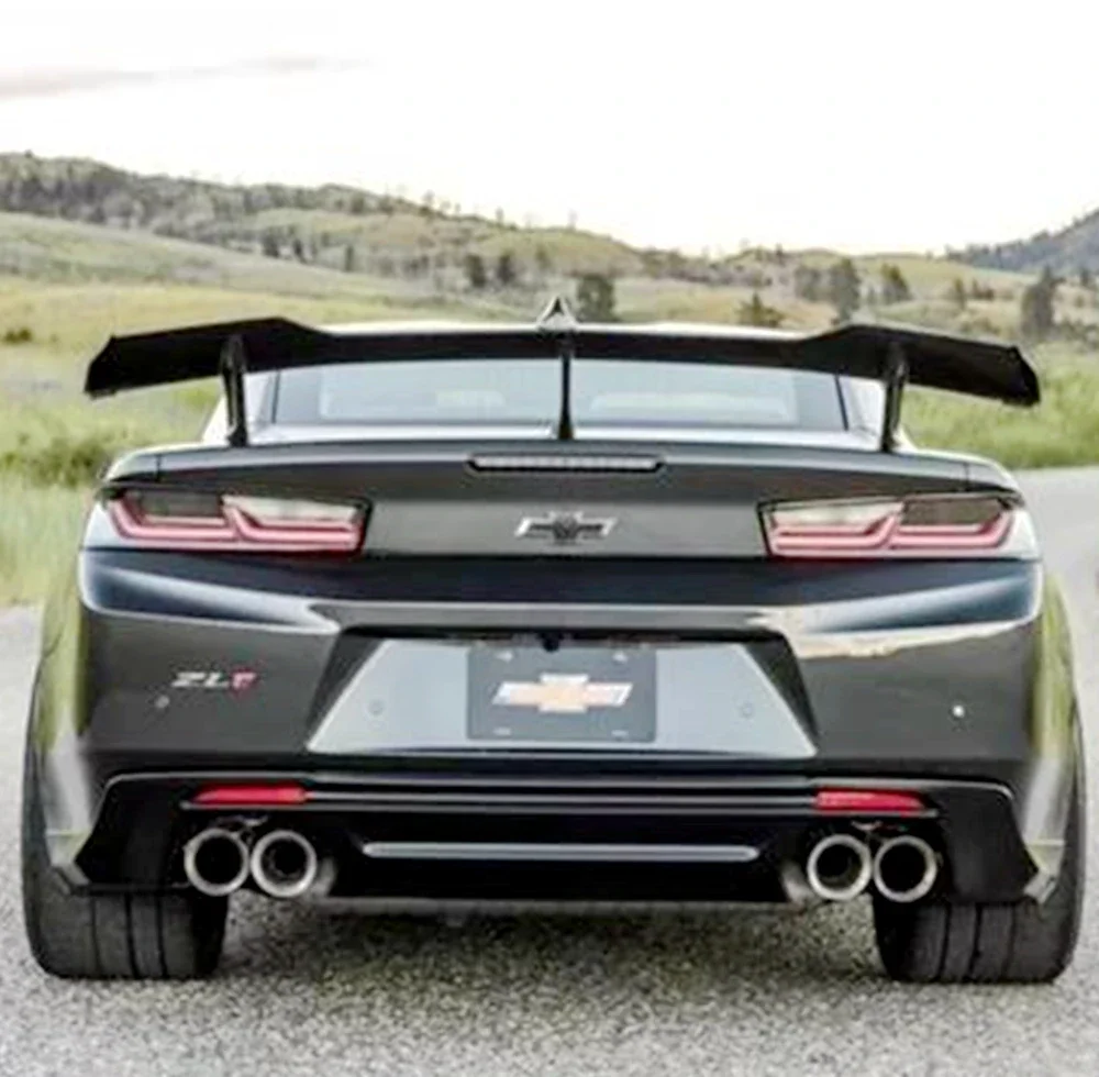 ZLE Style Schwarzer Flügelspoiler für den hinteren Kofferraumdeckel, passend für 2016 2017 2018 2019 2020 2021 2022 2023 2024 Chevrolet Camaro ABS-Spoiler Image
