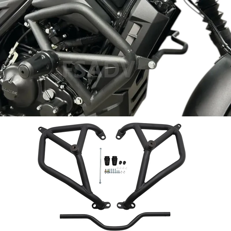 Motorrad Motor Schutz Autobahn Crash Bar Rahmen Schutz Stoßstange Zubehör Fit Für ZONTES 125/C 125C 125 C C 125 C125 Image