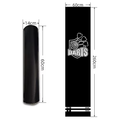 Dart-Übungsmatte, leicht zu reinigen, rutschfest, strapazierfähig und fleckenabweisend, für Spielhallen, Indoor-Wettkämpfe Image
