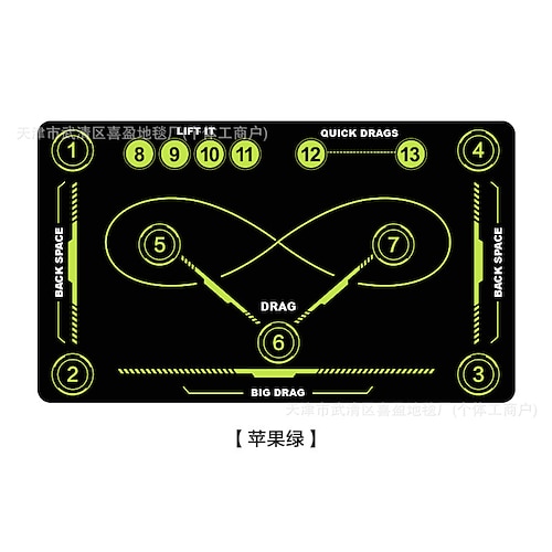 Hockey-Trainingsmatte aus Diatomit, rutschfest, amerikanische Sportbodenmatte für Indoor-Training und Übungen Image