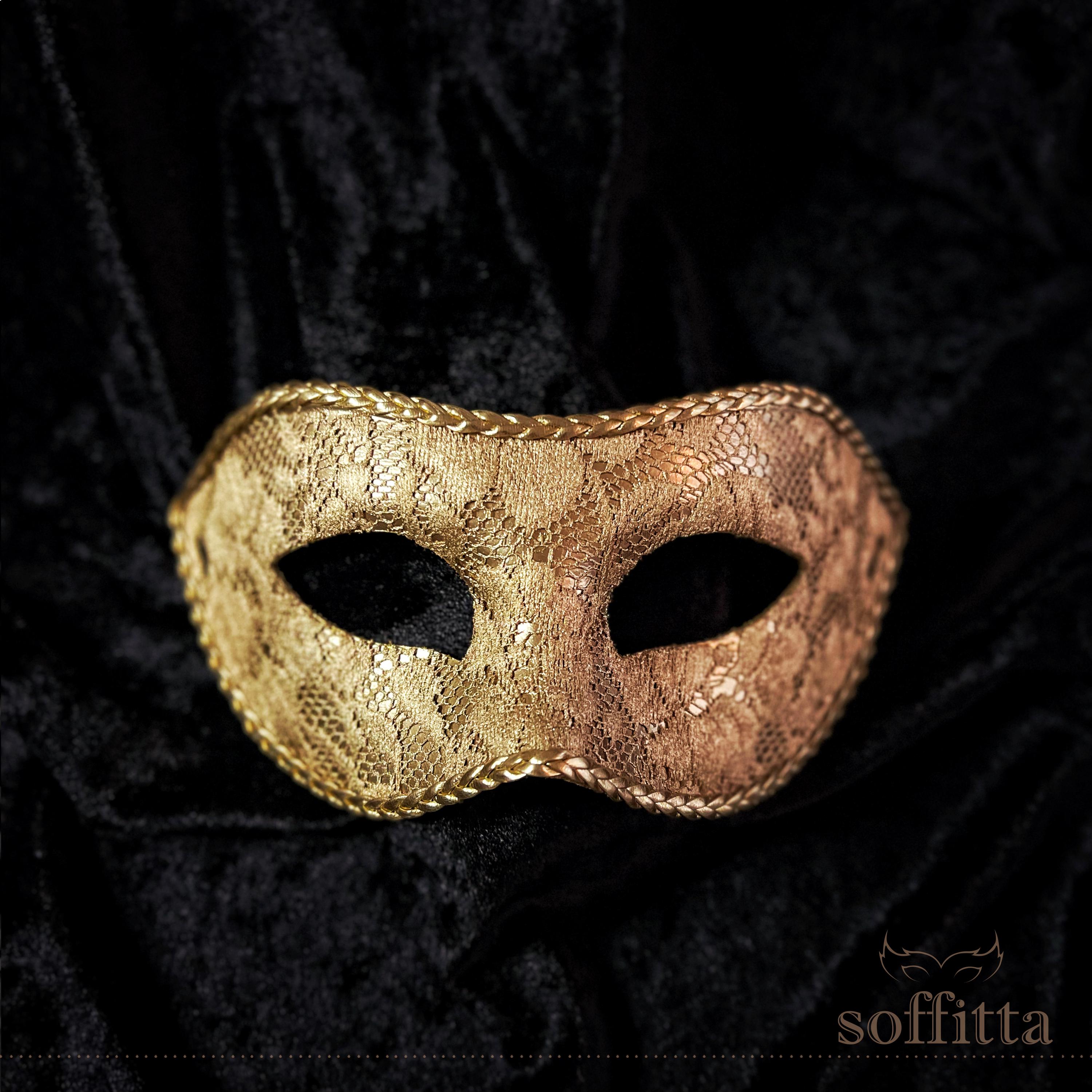 Stil Venezianische Gold Paar Maskerade Maske - Gold Spitze Masquerade Ball Maske für Frauen und Männer - Braut und Bräutigam Maske