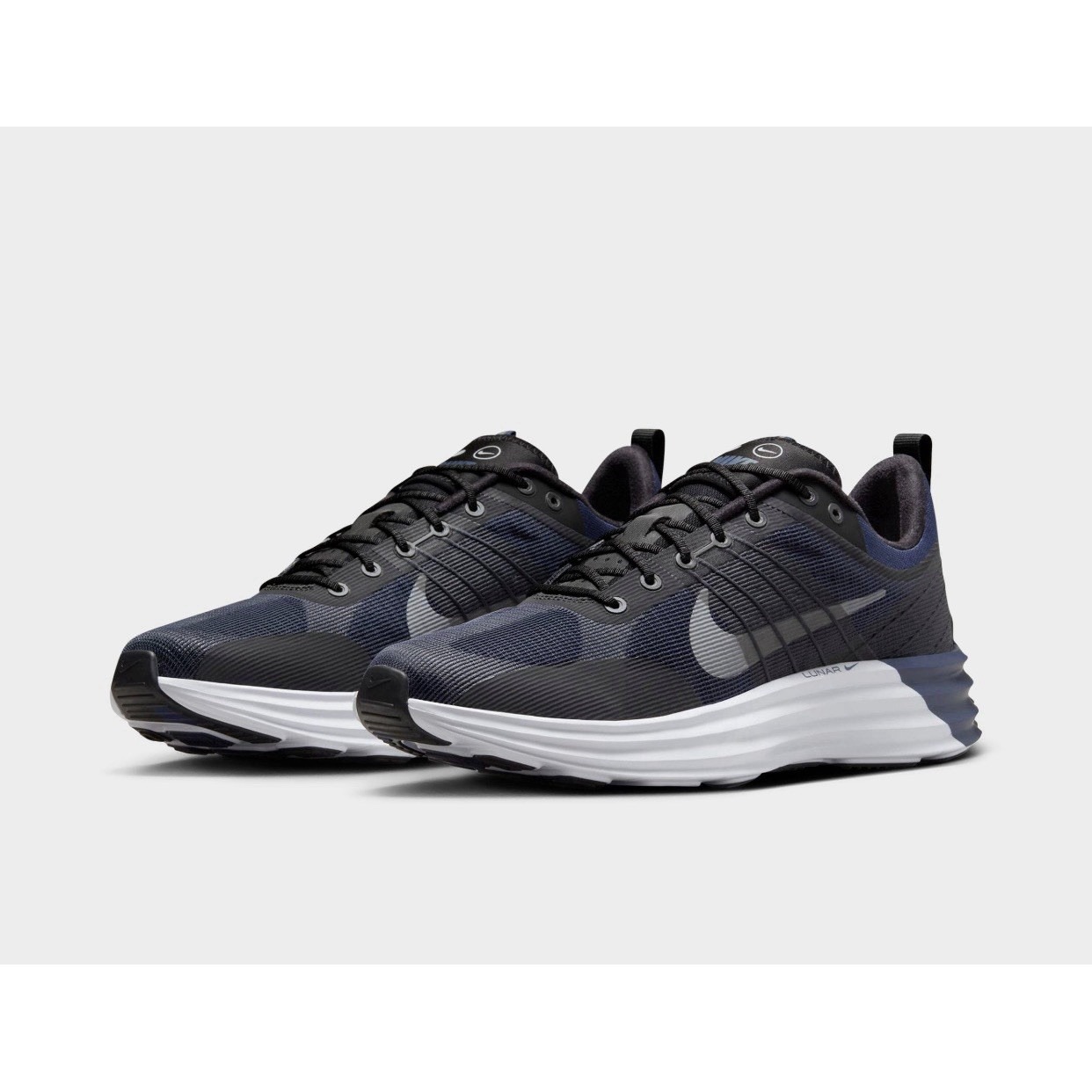 Nike Shoes | *New* Men 13 Nike Lunar Roam Sneakers Shoes Black/Midnight Navy/White Hm0713-001 | Color: Blue | Size: 13
