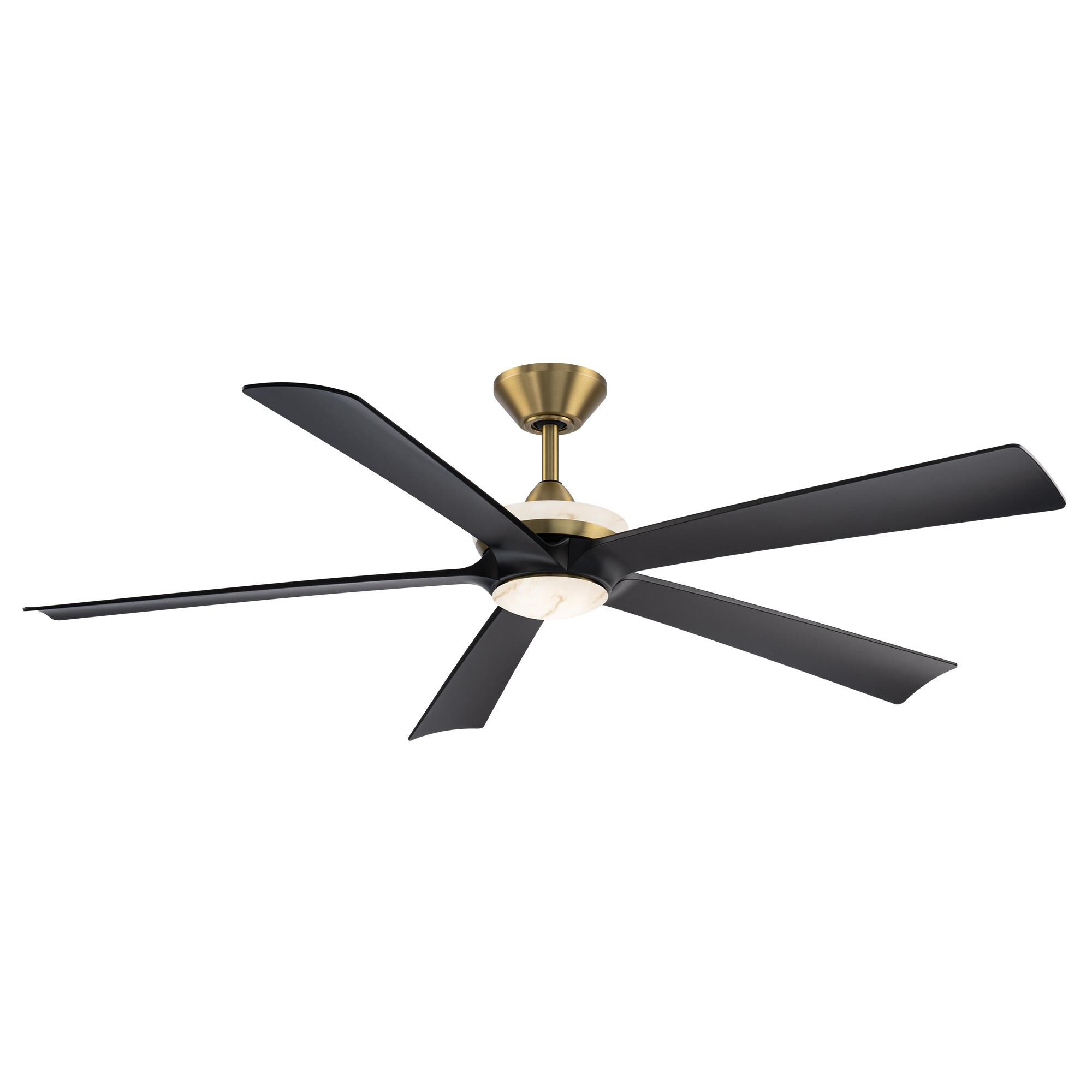 Modern Forms Crown 62 Inch Ceiling Fan with Light Kit - FR-D2602-62L-SB/MB