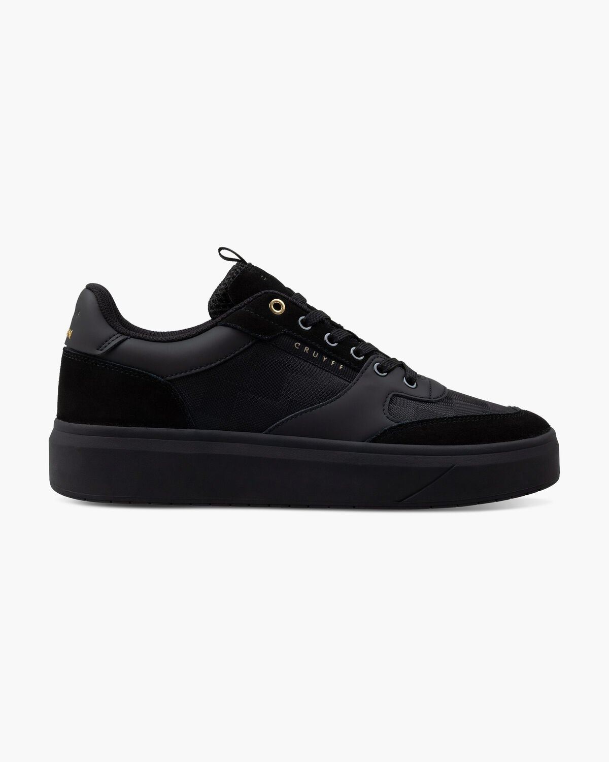 Cruyff Terra Court Herren Sneaker Schwarz/Gold