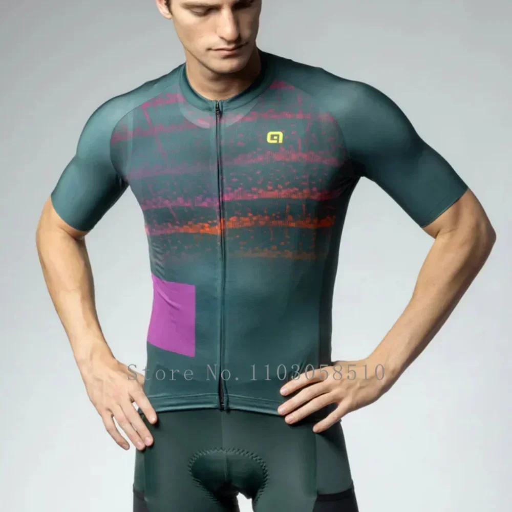 Maillot de cyclisme pour hommes, chemise d'été Anti-UV pour vtt avec 3 poches, vêtements de sport de plein air, vêtements de vélo respirants, chemise de sport