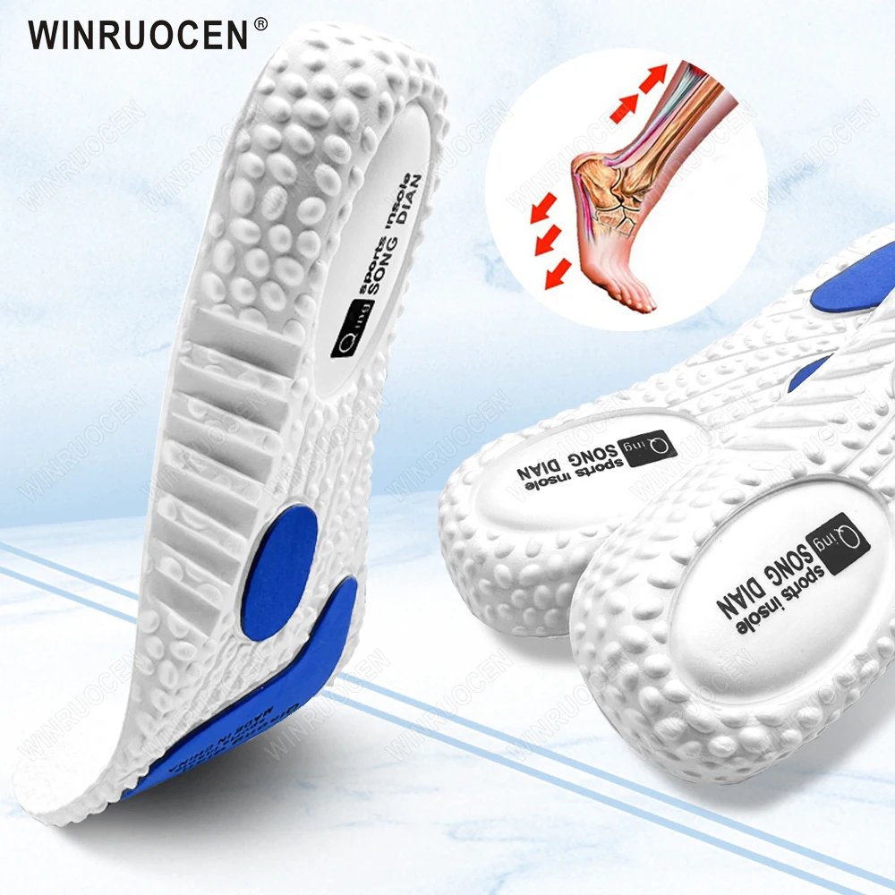 NEUE Dämpfung Laufende Einlegesohlen EVA Arch Support Orthopädische Kissen Für Füße Mann Frauen Fuß Sport Pad Kissen fuß pflege Image