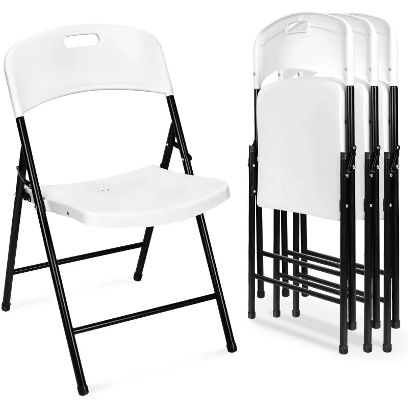 Spritzguss tragbare leichte weiße Klappstühle für Veranstaltungen, Partys, Großhandel, Stuhl, Outdoor-Kunststoff-Klappstuhl