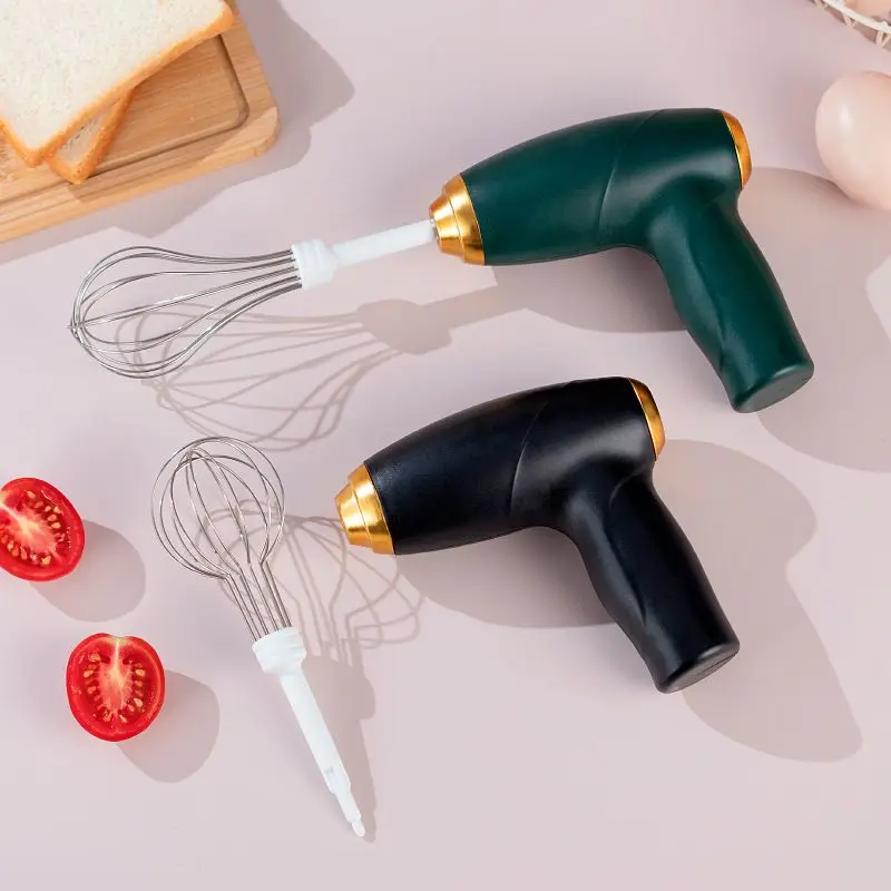 1 elektrischer Mixer, Milchaufschäumer, Schneebesen, wiederaufladbare Handbuttermaschine mit 3 Geschwindigkeiten, Buttermaschine, Küchenbatterie-Mixer Image