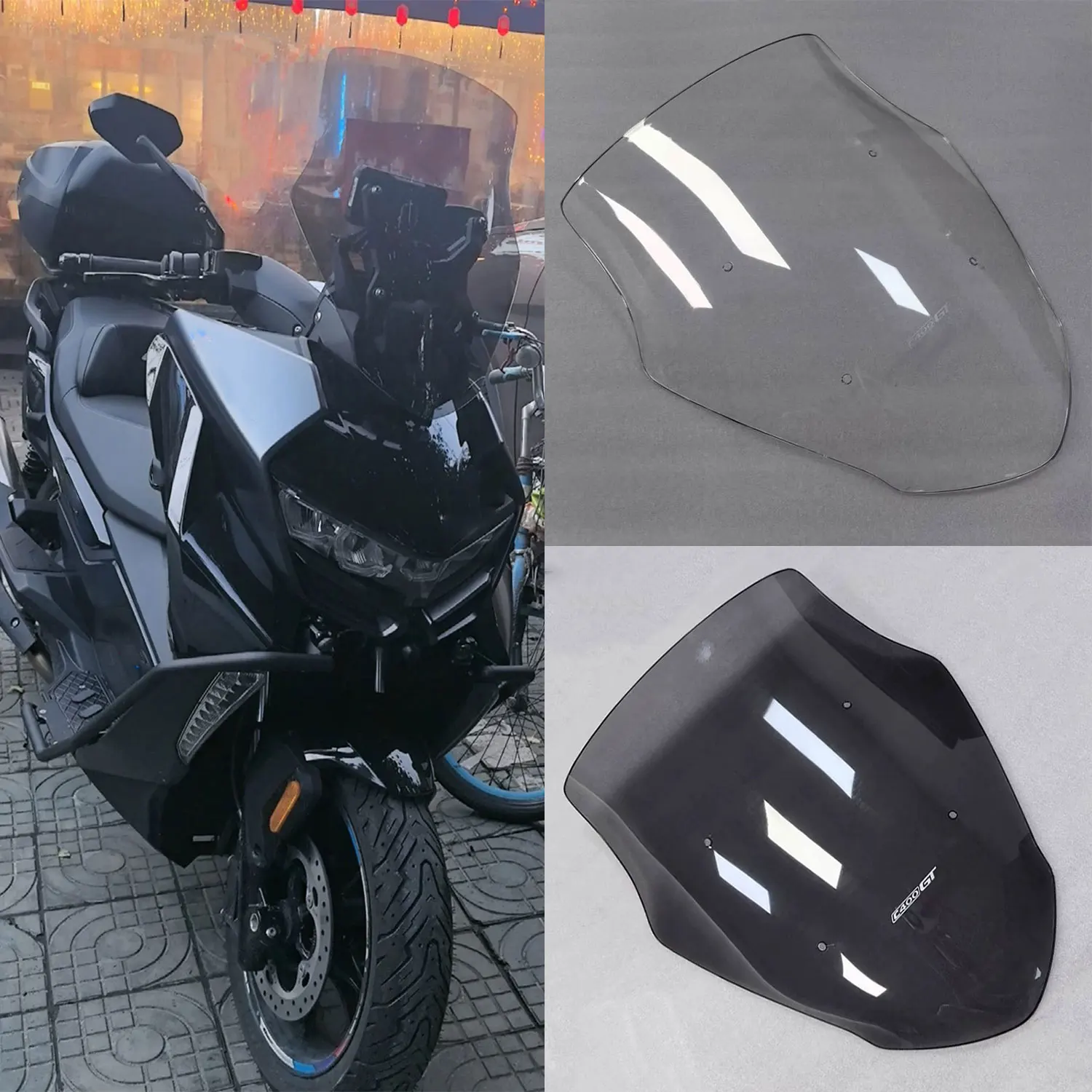 Für BMW C400GT C400 GT C 400 GT400 GT 2025 Motorrad Windschutzscheibe Double Bubble Windschutz Bildschirm Windabweiser Zubehör Image