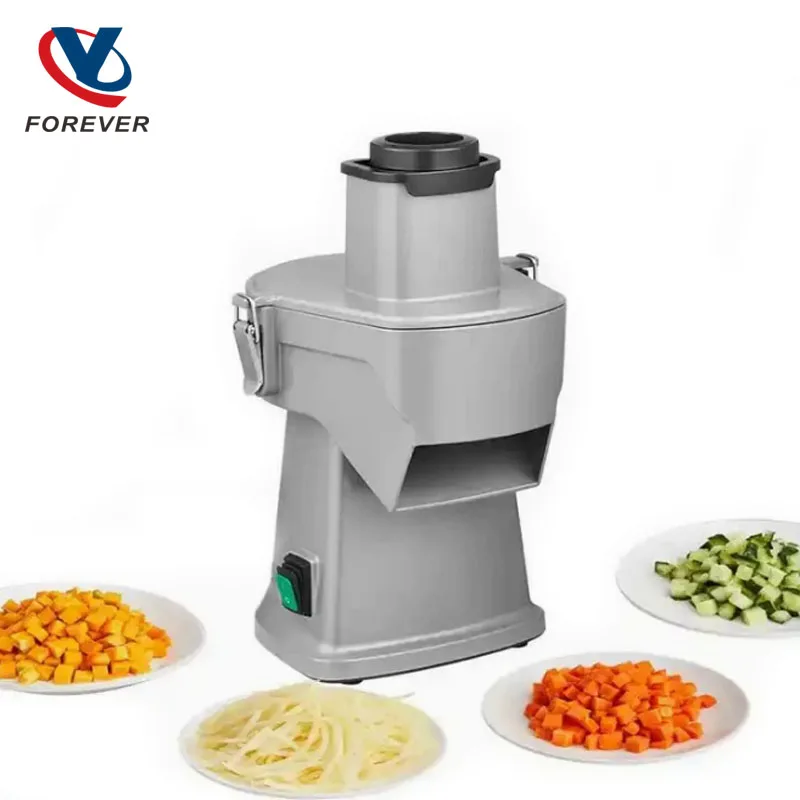 Gemüseschneider Maschine Kommerzielle elektrische Obst Schneidstreifen Würfel Kommerzielle Multifunktions-Schneidemaschine Küchenmaschine Image