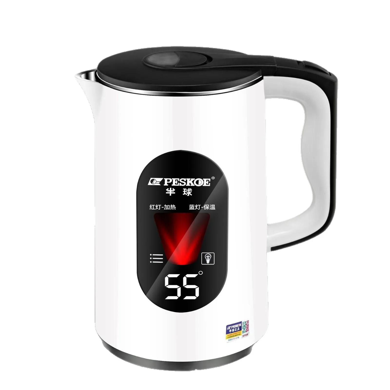 Beliebte europäische und britische Stecker, elektrische Wasserkocher für den Außenhandel, Haushaltswasserkocher, Großkapazitäts-Fabrikstecker Image