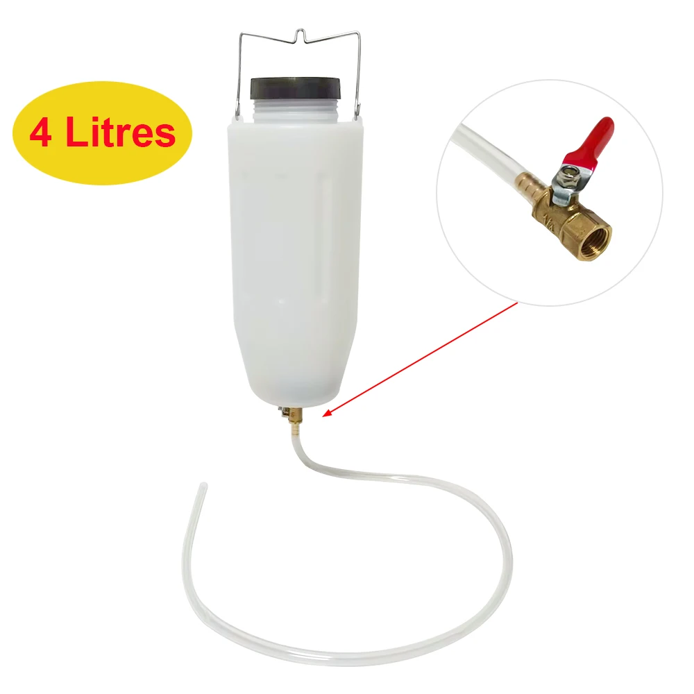 1set Kraftstoff Tank 4L Multifunktionale Mit Cut Off Ventil Mit 1M Kraftstoff Schlauch Motorrad Werkzeuge Kraftstoff Lagerung Für motorräder Zubehör Image