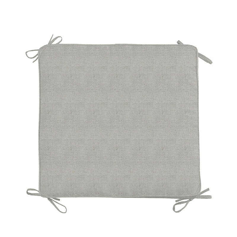 Replacement Ottoman Cushion with Zipper - 24x23 - Box Edge, Oxford Stripe Fern - Ballard Designs