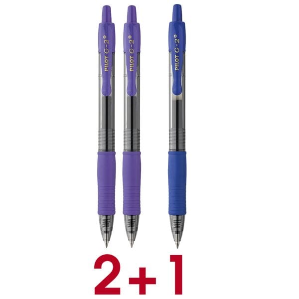 Pilot 2+1 Aktion: 2x Gelschreiber »G2+« M inkl. Gelschreiber »G2+« M blau violett Image