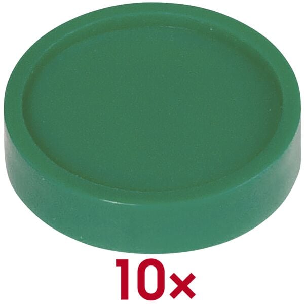MAUL Industriemagnete Ø 29 mm 10 Stück grün