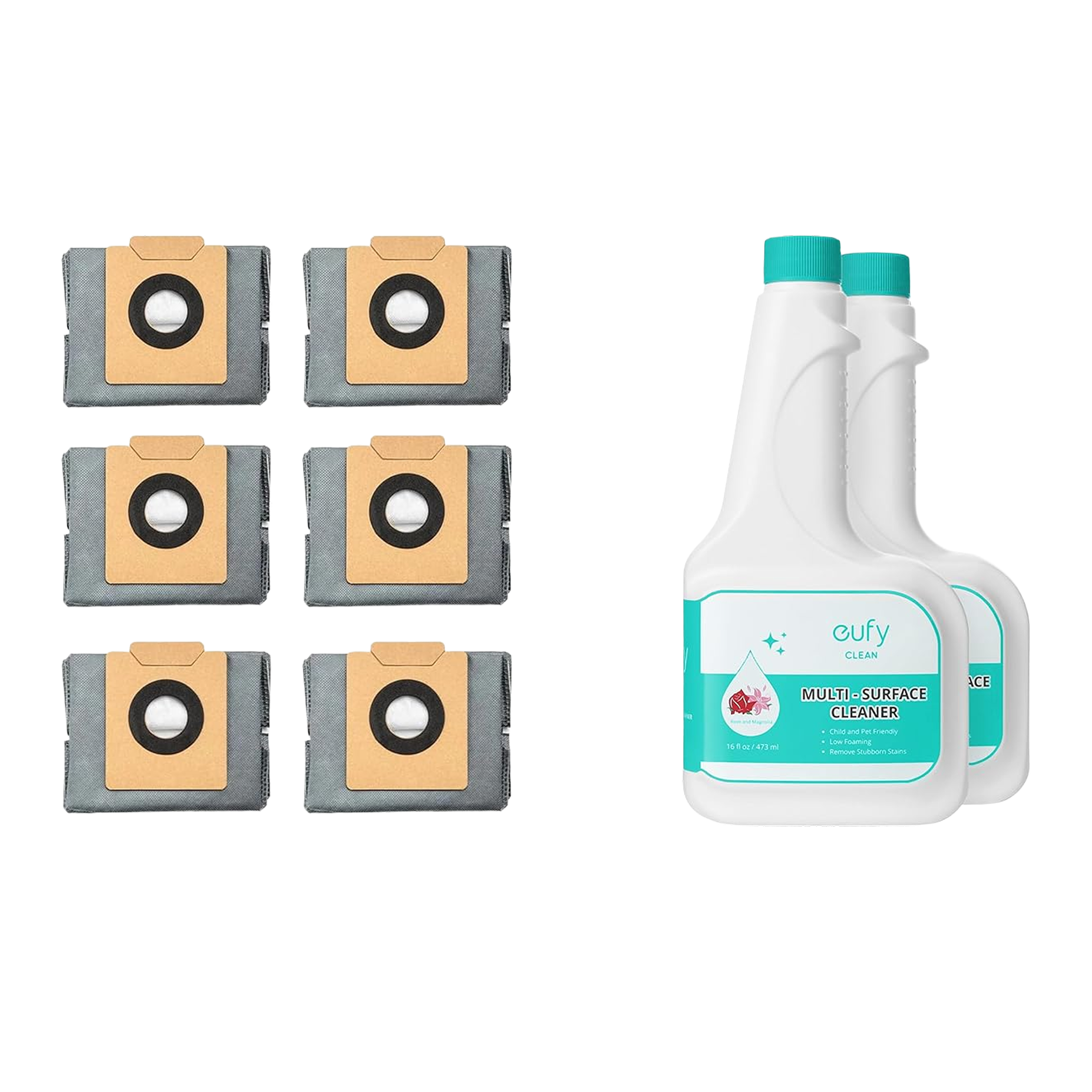 Dust Bag and Floor Cleaning Solution for eufy Robot Vacuum Omni X10
