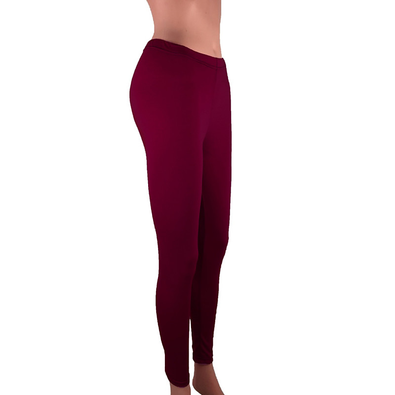 Women's Trousers Leggings Fashion Streetwear Basic Ankle-Length High Waist Plain Elastic Waist Comfort Stretchy Daily Outdoor Sports Light Gray Dark Grey Lake blue Violet Spring Fall Slim Fit